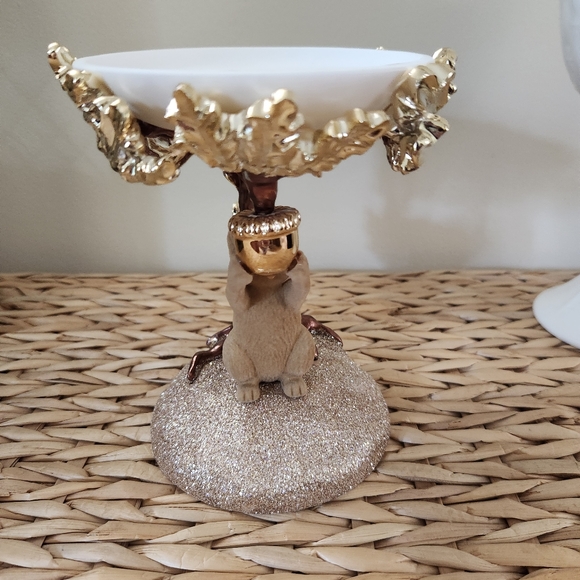🌰New Bath and Body Works Squirrel Fall 3 Wick Candle Holder & Candle Decor 2024 - Picture 7 of 10